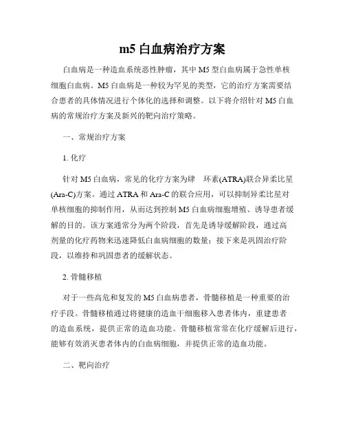 m5白血病治疗方案