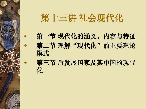 第十三讲：社会现代化
