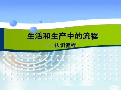 高一下学期通用技术苏教版必修2第二单元1.生活和生产中的流程
