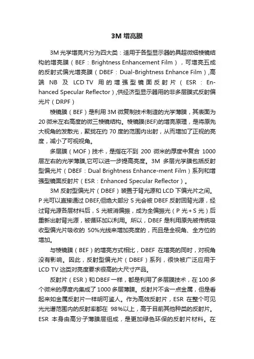 3M增亮膜