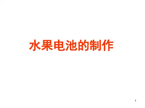 水果电池制作(课堂PPT)