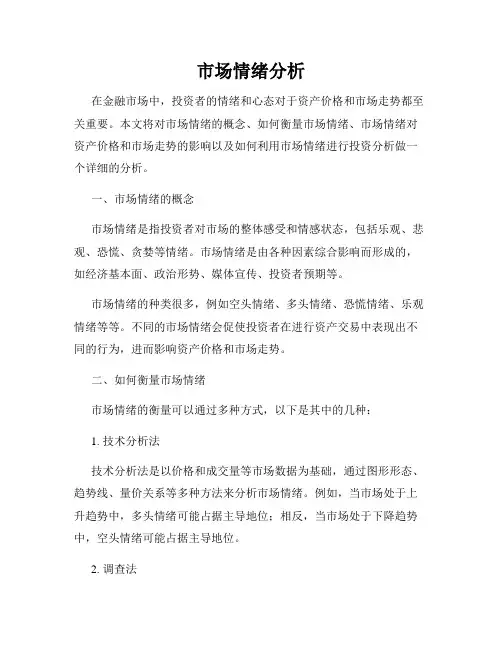 市场情绪分析