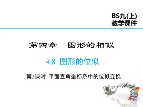 北师版九年级数学上册4.8 第2课时 平面直角坐标系中的位似变换