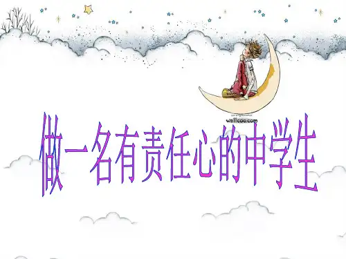 做一名有责任心的中学生主题班会精品PPT课件