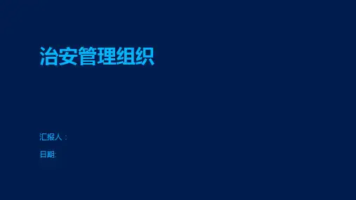 治安管理组织
