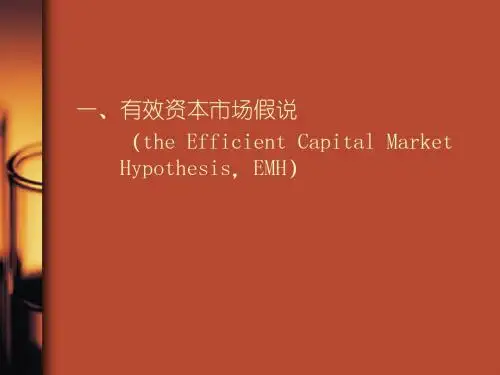 资本结构理论与决策