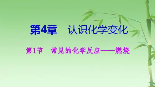 九级化学全册课件 第章 第一节 第课时燃烧的条件与灭火的原理(共57张PPT)