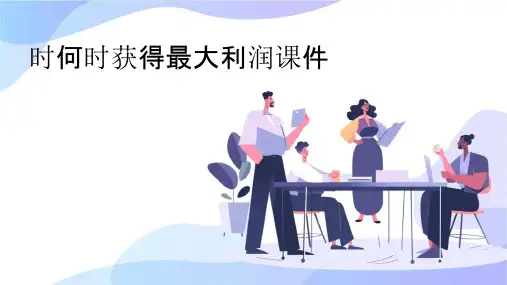 时何时获得最大利润课件