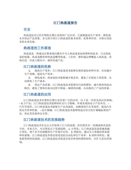 江门热流道报告
