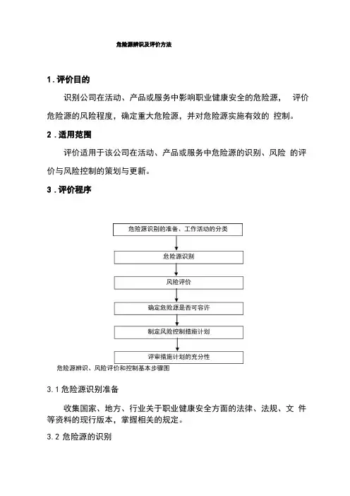 LECD危险源辨识及评价与衡量方法