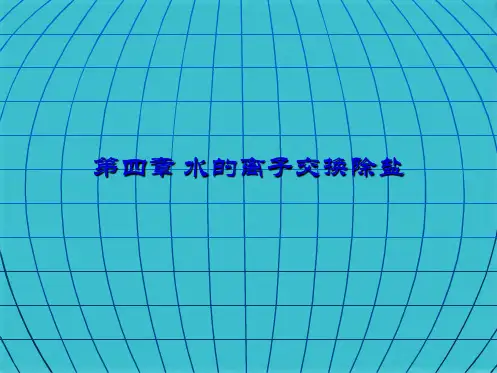 水的离子交换除盐(共68张PPT)