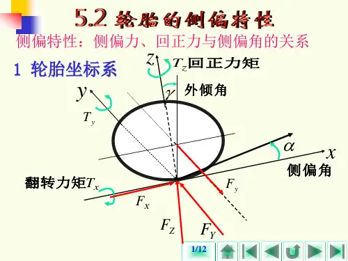 轮胎的侧偏特性
