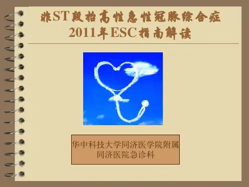 NSTEMI指南解读