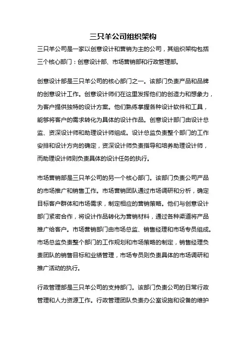 三只羊公司组织架构