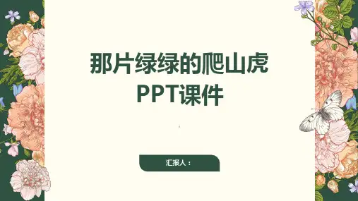 《那片绿绿的爬山虎》课件
