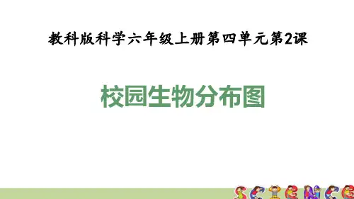 教科版六年级科学上册4.2校园生物分布图(教学课件)