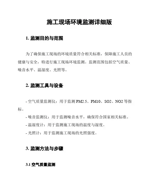 施工现场环境监测详细版