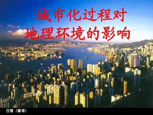 城市化过程对地理环境的影响