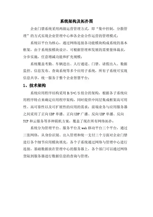 系统架构及拓扑图