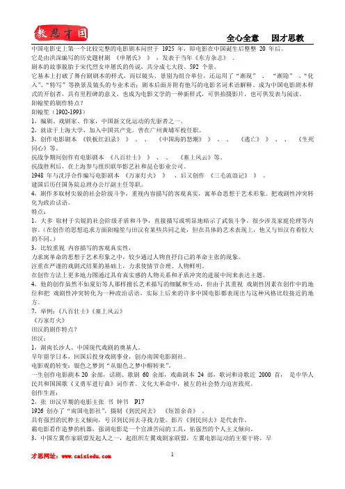 中国电影艺术研究中心参考书,辅导机构,真题