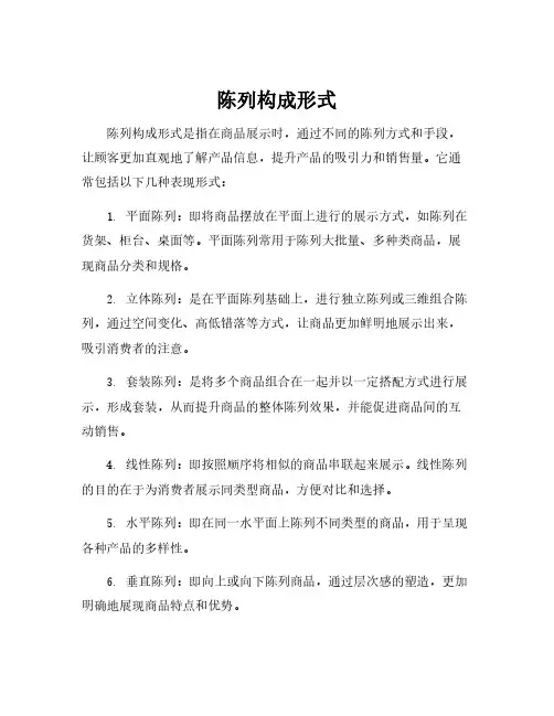 陈列构成形式