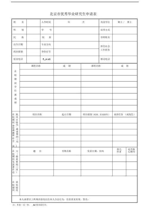 研究生申请表.doc