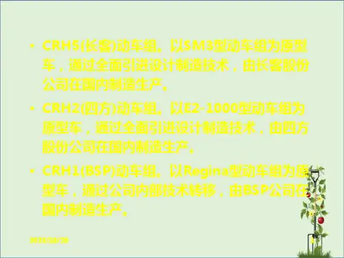动车组概论动车组简介