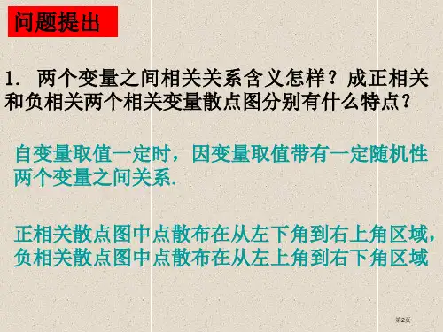 两个变量的线性相关PPT教学课件课堂教学素材市公开课一等奖省优质课获奖课件