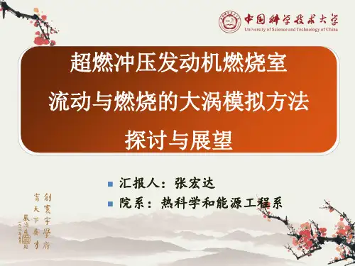 超音速流动与燃烧的大涡模拟基础 共41页PPT资料