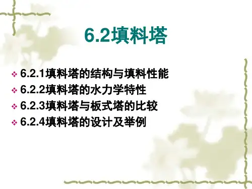 板式塔与填料塔