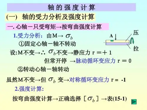 轴的强度计算
