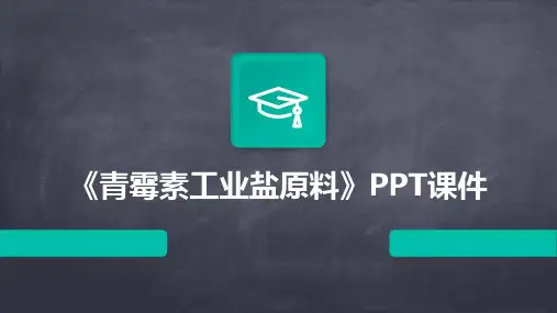 《青霉素工业盐原料》课件