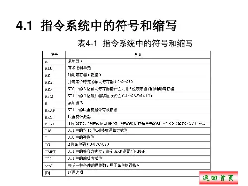 第4章TMS320C54x汇编指令系统