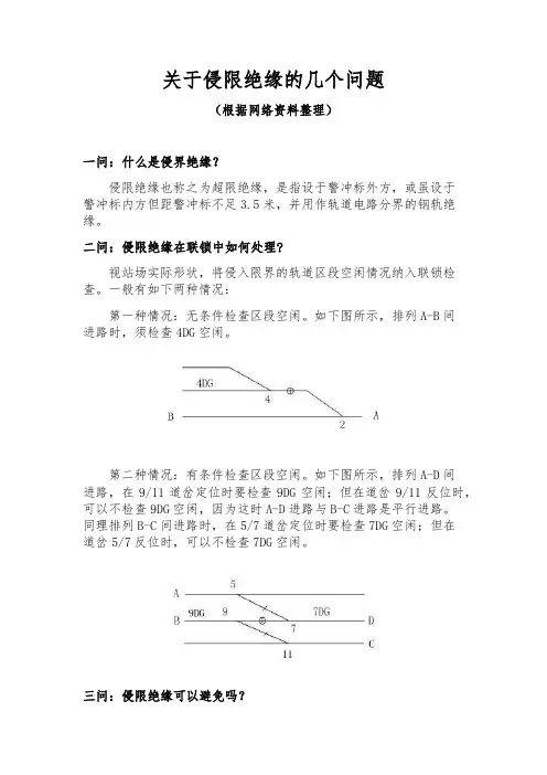 关于侵限绝缘的几个问题(整理)