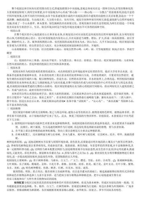 校园规划
