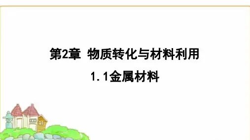 浙教版九年级科学上册2.1.1金属材料课件