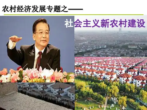 农村经济发展专题之社会主义新农村建设(PPT 226页)