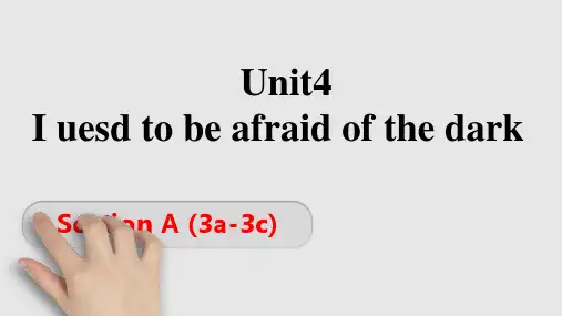 Unit4SectionA(3a-3c)课件人教版九年级英语全册
