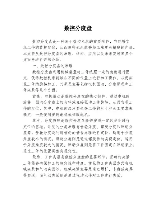 数控分度盘