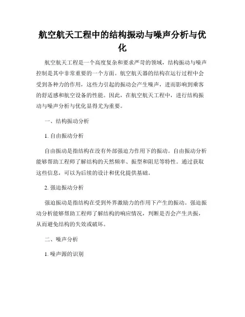 航空航天工程中的结构振动与噪声分析与优化