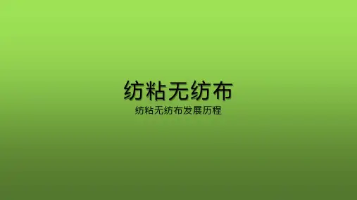 纺粘无纺布幻灯片