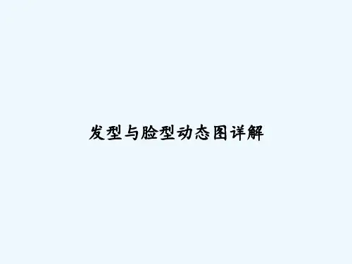 发型与脸型动态图详解 PPT