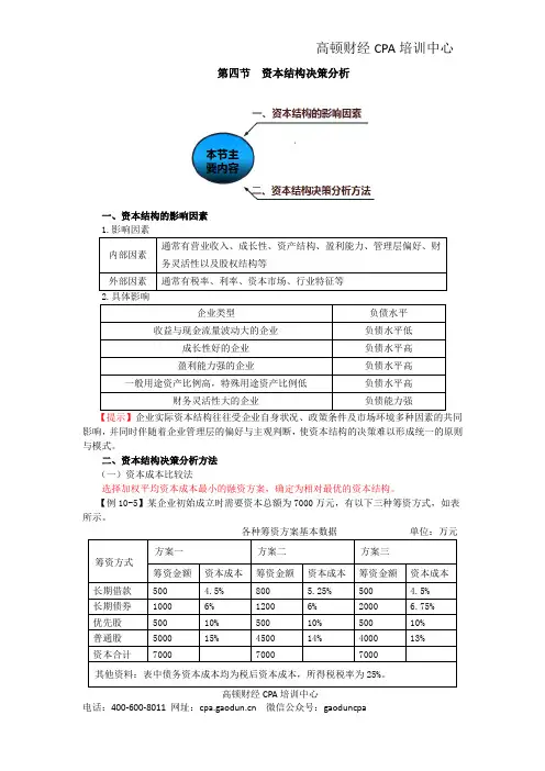 注会讲义《财管》第十章资本结构05