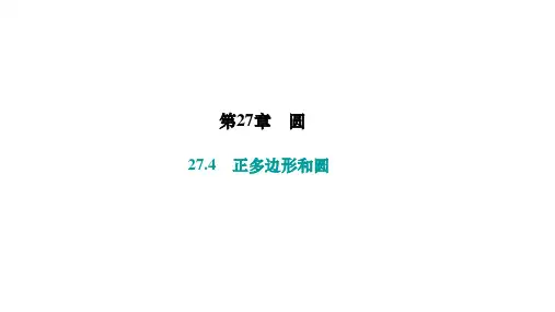 华师版九年级数学下册作业课件 第27章 圆 正多边形和圆