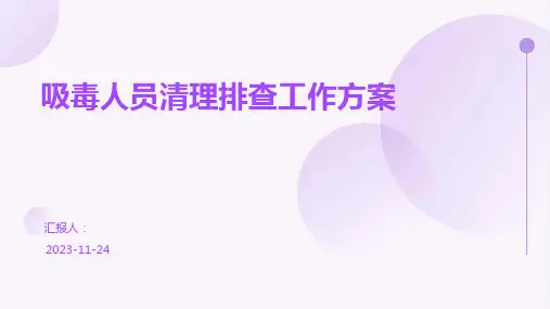 吸毒人员清理排查工作方案