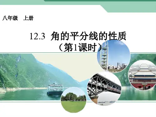 人教版八年级上册数学课件12.3角平分线的性质3