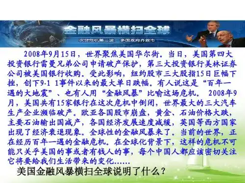 政治必修一 4.11.1面对经济全球化