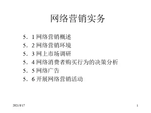 《网络营销实务》PPT课件