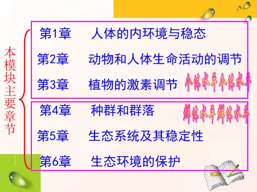 人教版高中生物必修三《细胞生活的环境》PPT课件