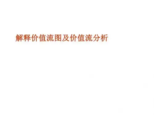 解释价值流图及价值流分析课件(PPT 34张)